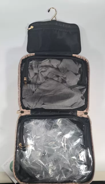 TARTAN + TWINE  Hanging Weekender Travel Bag Organizer Toiletry Cosmetic NWT