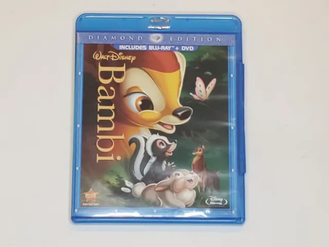 Walt Disneys BAMBI Diamond Blu-Ray Edition Movie 2 Disc DVD Set Limited Vault