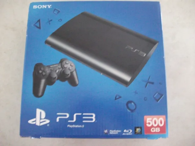 Playstation 3 Slim Console 500GB Charcoal Black PAL - Brand new sealed