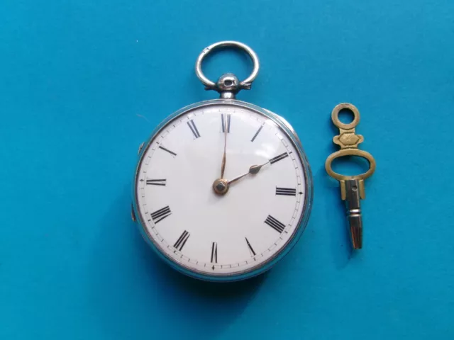 Solid Silver ladies Pocket Fusee Watch Circa 1884