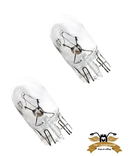 2 x Birne T10 12V 5W /12 Volt 5 Watt Lampe Glühbirne Mofa Moped Mokick Glassocke