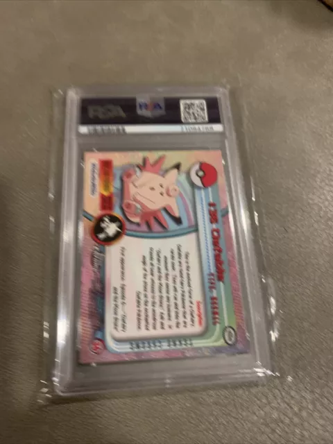 PSA 8 NM - Clefable #36 [TEKNO] - Pokemon T.V. 2000 Topps Chrome