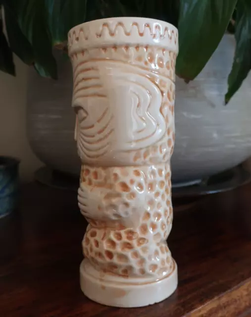 vintage retro style TIKI BAR ceramic TOTEM Mug Cup Vase 3