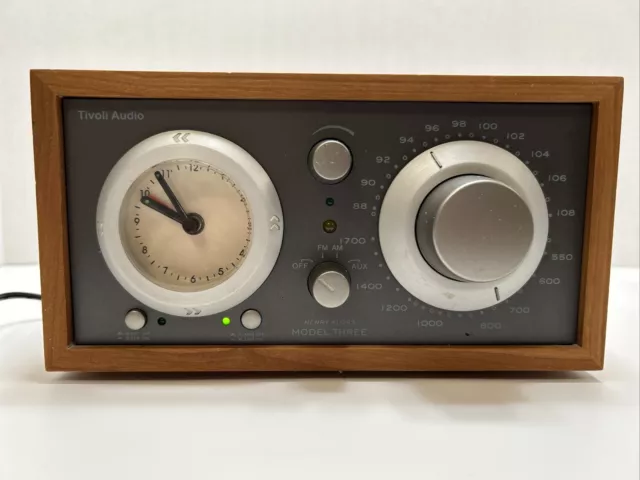 Tivoli Audio Model Three 3 Henry Kloss AM/FM Clock Radio - Parts Or Repair Only