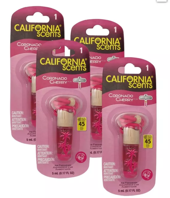 California Scents Coronado Cherry Car Air Freshener 1-4 Car Van Taxi Home Office