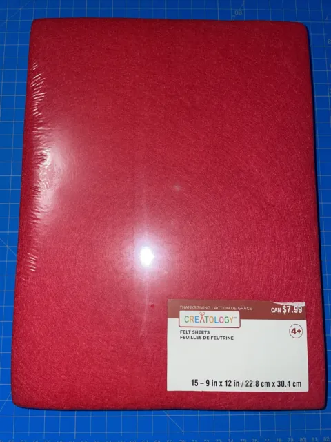 Hojas de fieltro Creatology 2 paquetes (15 unidades) rojas