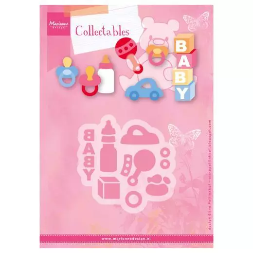 Marianne Design Collectables Eline's baby essentials COL1421 Stanzschablone