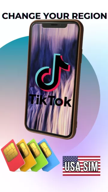 SIM cards for TikTok change to target country USA No VPN needed