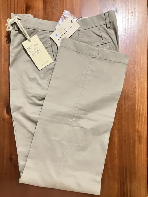 Burberry Relaxed Trench Trouser Men’s Chinos W35L Khaki Pants Sage Rt $890 NWT