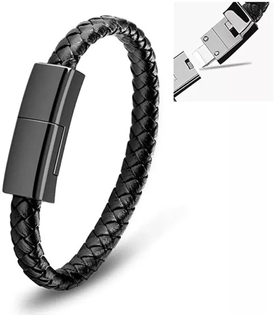 2023 Bracelet USB Charging Cable Data Charging Cord, Micro USB / Android