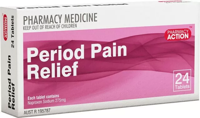 Period Pain Relief Tab 24 TABLETS (Generic for Naprogesic) 1 BOX