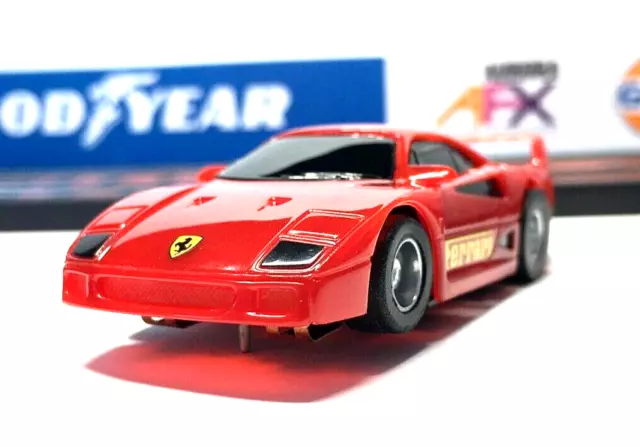 Ho Slot Cars, Vintage Red Ferrari Race Car, Translucent Body, Fast Magnum 440-X2 2