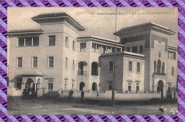CPA MOROCCO - CASABLANCA - Military Administrative Service