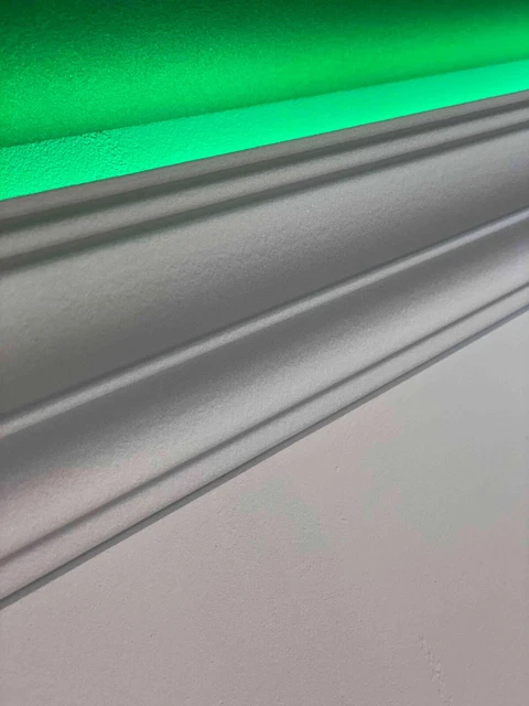 40 Mètres Set Moulage Moulure en Stuc pour Eclairage Indirect Profil de Plafond 3