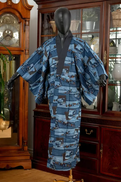 Dear Vanilla Japanese Juban Undergown Men's Kimono Authentic Vintage Japan Made