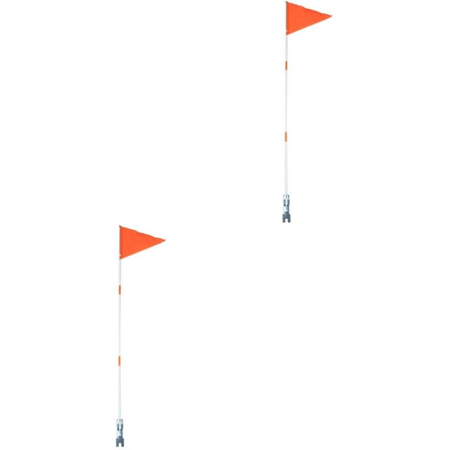 2 Sets Kids Flag Flagpole Car Stands Adjustable Stand Glass