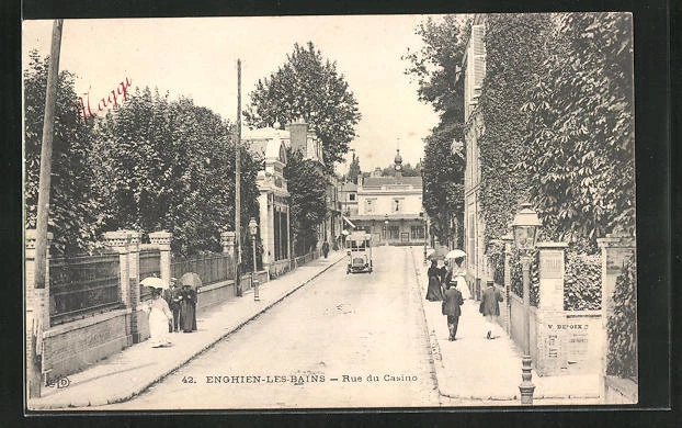 CPA Enghien-les-Bains, Rue du Casino, street view