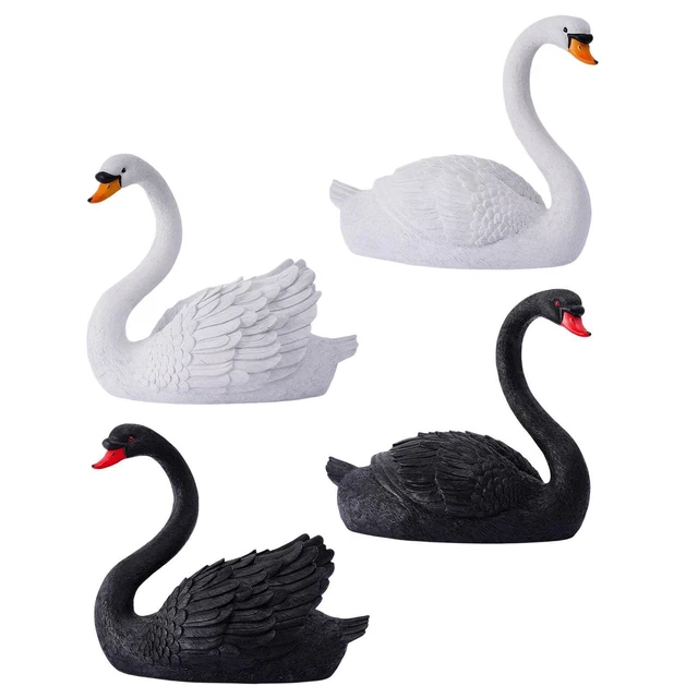 Cygne Sculpture Statue Home Decor Collection Figurines Résine pour Bureau