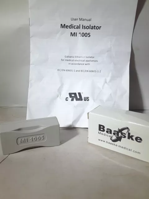 New Baaske Medical Isolator MI 1005 Galvanic Ethernet Isolator 10/100/1000 Mbits