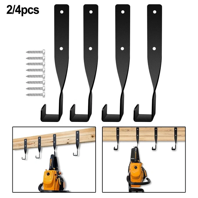 6pcs Support Mural Ski/Snowboard - Fixation Vis Et Cheville - Blanc - Gain De Place Garage