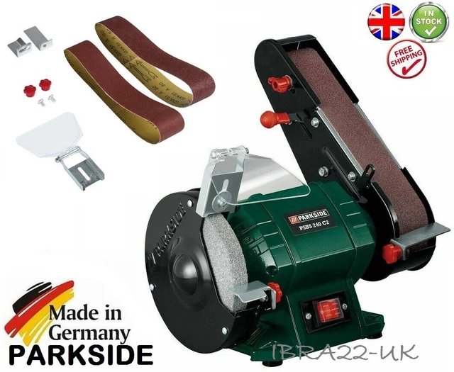 PARKSIDE 240W BENCH Grinder With Belt Sander German brand £85.99