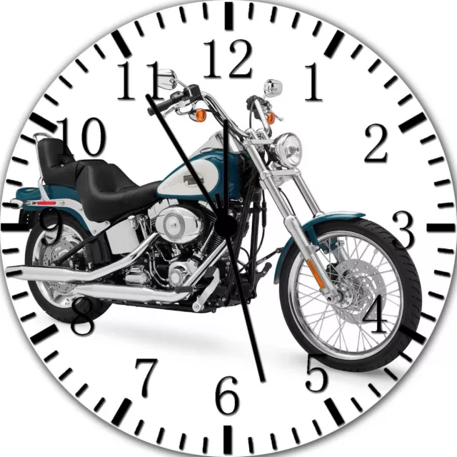 Americano Moto Frameless Bordes Wall Clock Bonito Para Regalos O Decoración W387