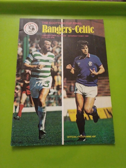 1980 SCOTTISH CUP Final Football Programme. Rangers V Celtic. 10.5.1980