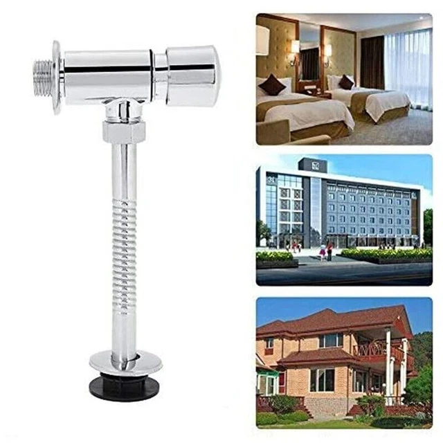 SPARES2GO Kit Bouton-Poussoir Double Chasse D'Eau Universel Chrome - Compatible Trous 20/40/50/60mm