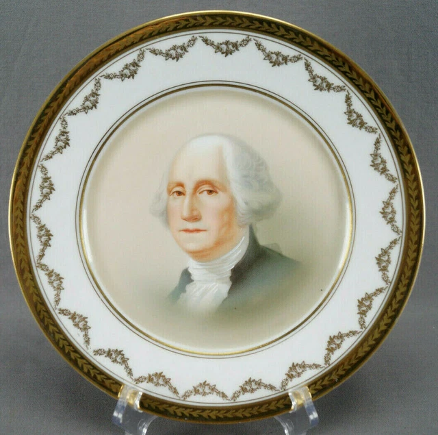 Early 20th Century Tatler & Lawson George Washington Portrait 9 5/8 Inch Plate