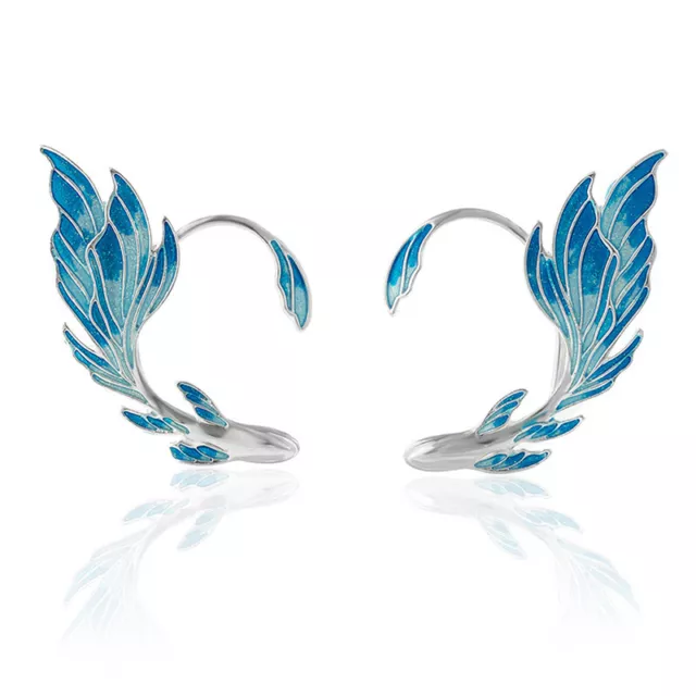 Blue Fashion Ear Clip Earrings Ear Bone Clip Ear Hook For Girl Gift Jewel7H