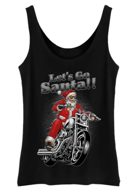 Gilet Lets Go Santa Christmas motociclista moto di Natale donna