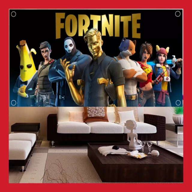 Bannière Poster Géant Affiche S2 Midas Fort Nite Skin Battle Royale Jeu Ps4 Pc