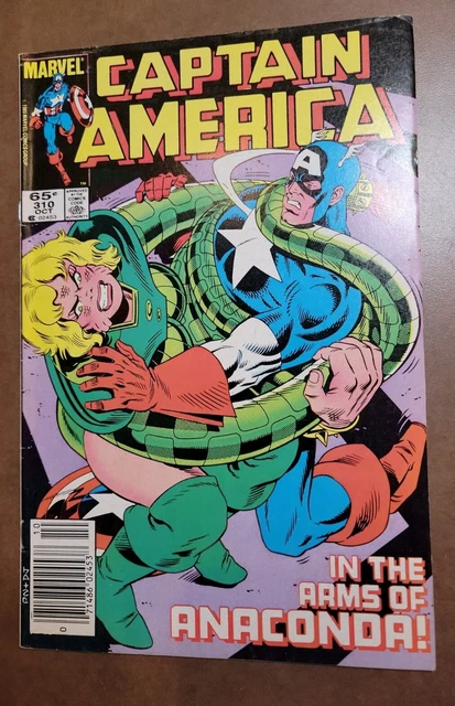 Captain America #310 Marvel 1985 1st App Serpent Society WP Rare Newsstand