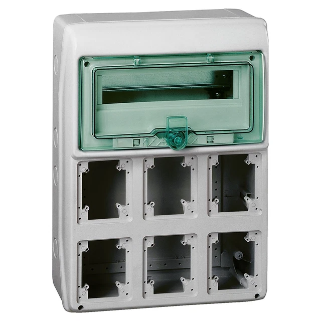 Coffret Électrique Étanche Schneider 8 Modules 4A - 90x100 Mm - Intensité 63A Triphasé - Acier - Réf. 3303430131793