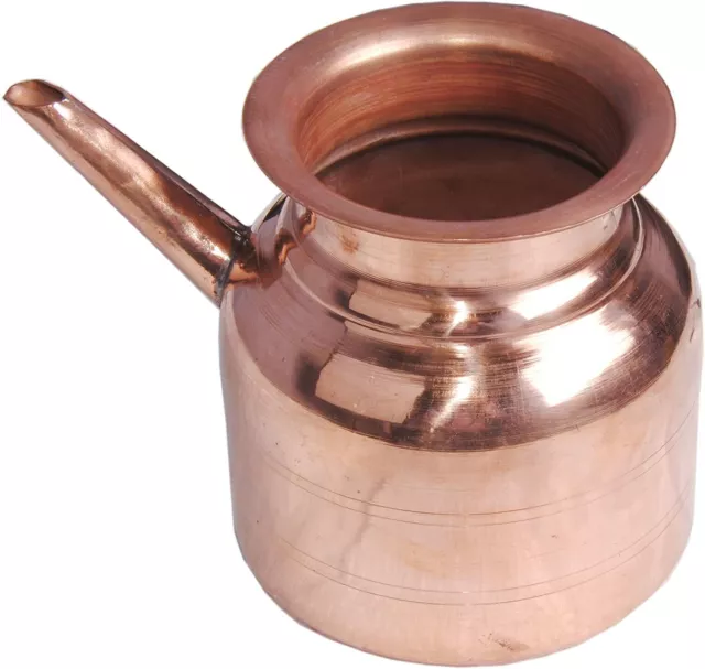 Brass Kalash Traditional Pot Pooja Samagri Drinkware Indian Lota