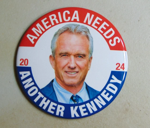 ROBERT F. KENNEDY RFK Jr 2025 campaign pin button political 1.25