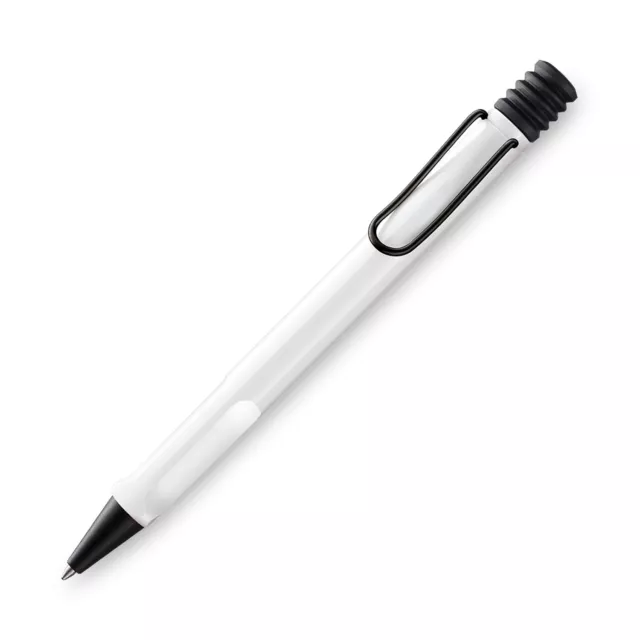 Lamy Safari Ballpoint Pen in White with Black Clip 2022 Special Edition - NEW