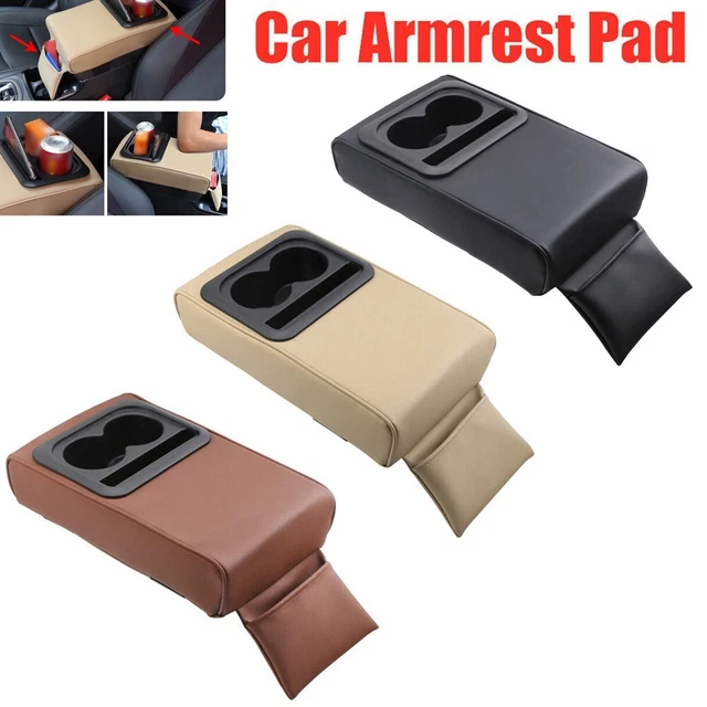 Cushion Mat Armrest Pad Car Center Console Ergonomics Memory Foam+PU Leather