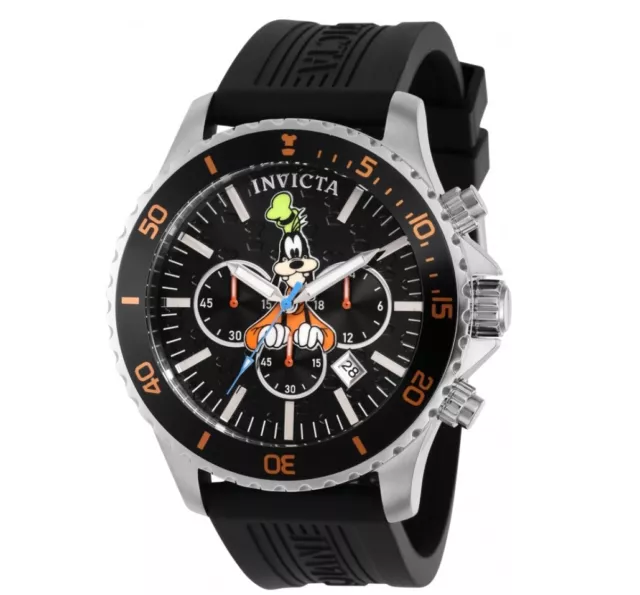 Invicta Disney Goofy Men's 48mm Limited Edition Black Chronograph Watch 39050