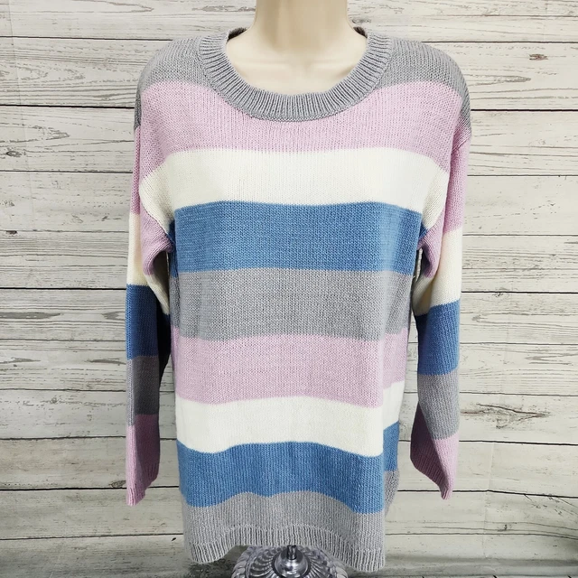 Andree by Unit Striped Pullover Sweater Women's M