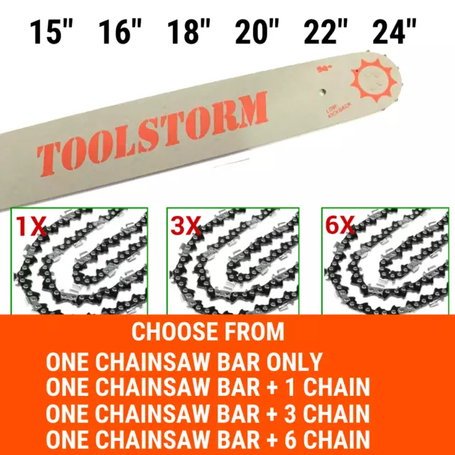 NEW CHAINSAW BAR & CHAIN FIT Baumr-AG Chainsaw 45CC SX45 52CC SX52 75CC SX75