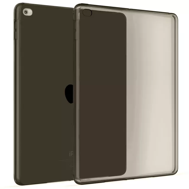 Transparent Protective Silicone Cover Case For Apple iPad Air 2 in Black