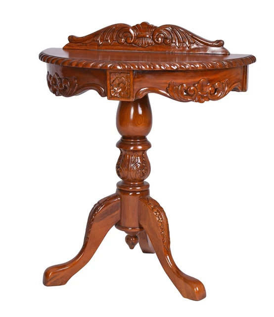 Mesa de consola caoba consola de madera consola de mesa tallas mesa auxiliar