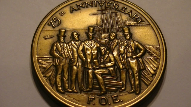 Foe 1973 FOE FRATERNAL Order Of Eagles 75Th Anniversary Token Medal ...