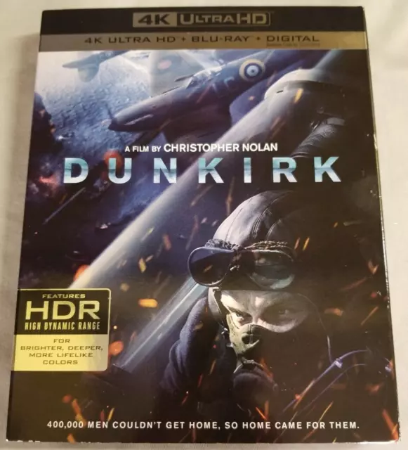 Dunkirk ~ 4K/UHD + Blu-ray w/ Slipcover ~ Free Shipping