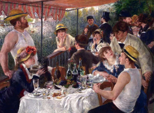 Luncheon Of The Boating Party by Pierre-Auguste Renoir Oil Painting Reproduction