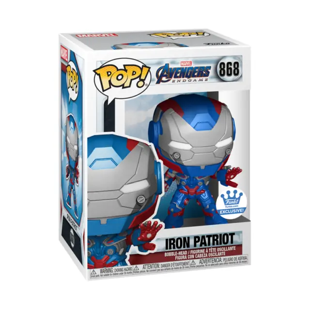 Funko Pop Iron Patriot 868 Exclusive Marvel Avengers Endgame 🔥