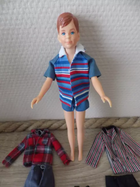 Poupee Ricky Mattel  1963 Ami De Skipper  Barbie Made In Japan 3 Tenues § Rare §