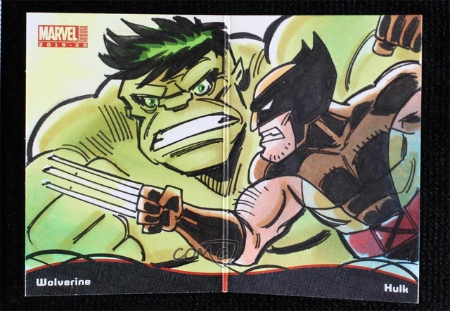 2019-20 Marvel Annual Battle Booklets Sketch Cards 1/1 Tim Shinn #SC Auto 09q5