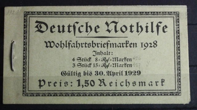 Deutsches Reich MH 27.3 postfrisch Markenheftchen #FL100